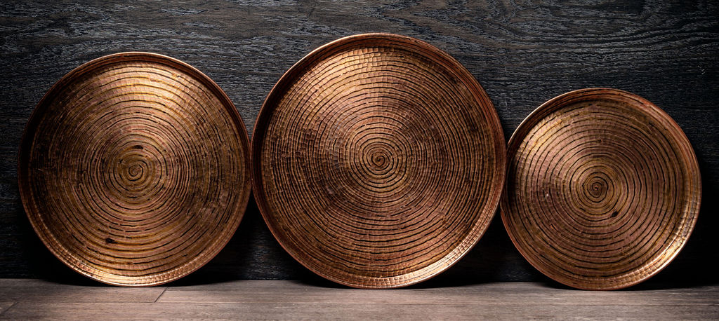 Serpentine Copper tray