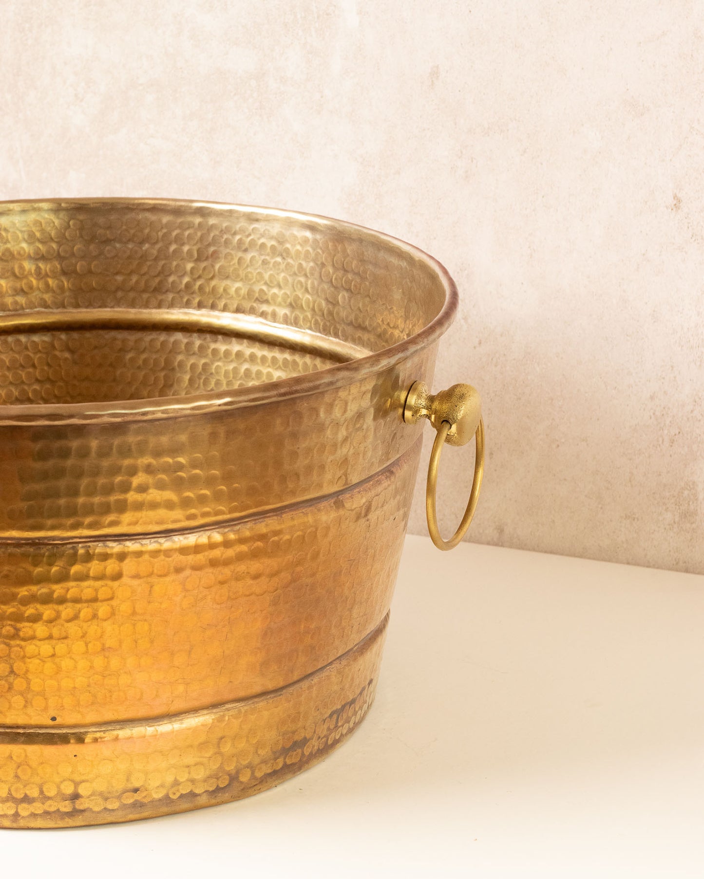 Hielera cobre redonda