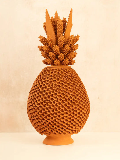 Natural Clay Pineapple leaf design