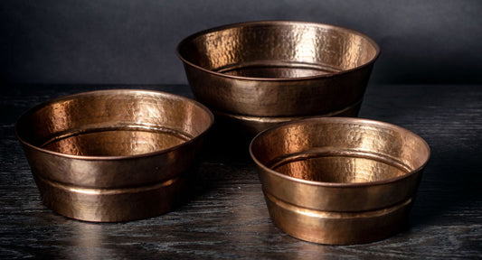 Copper Snack Bowl with sedona finish.