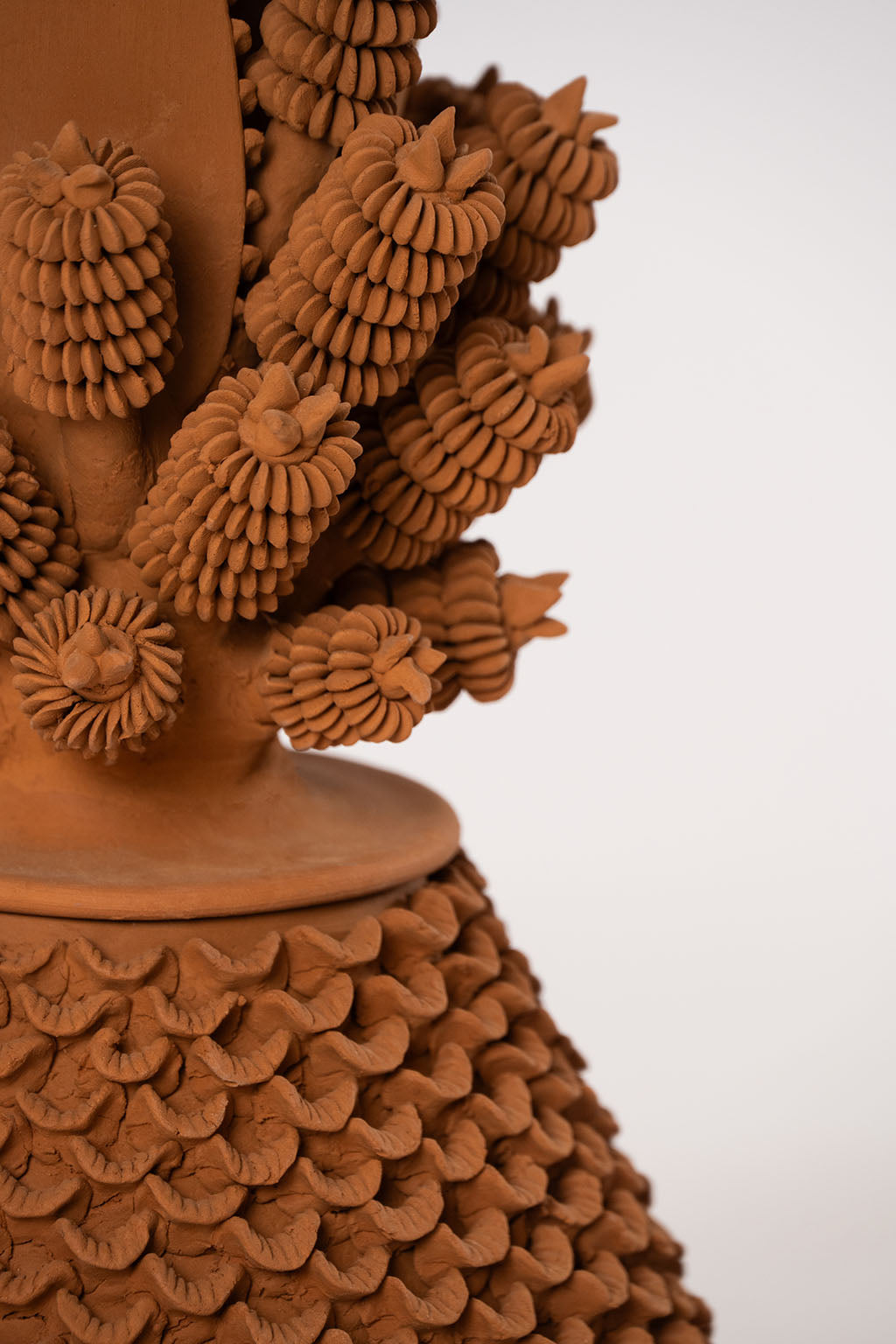 Natural Clay Pineapple leaf design