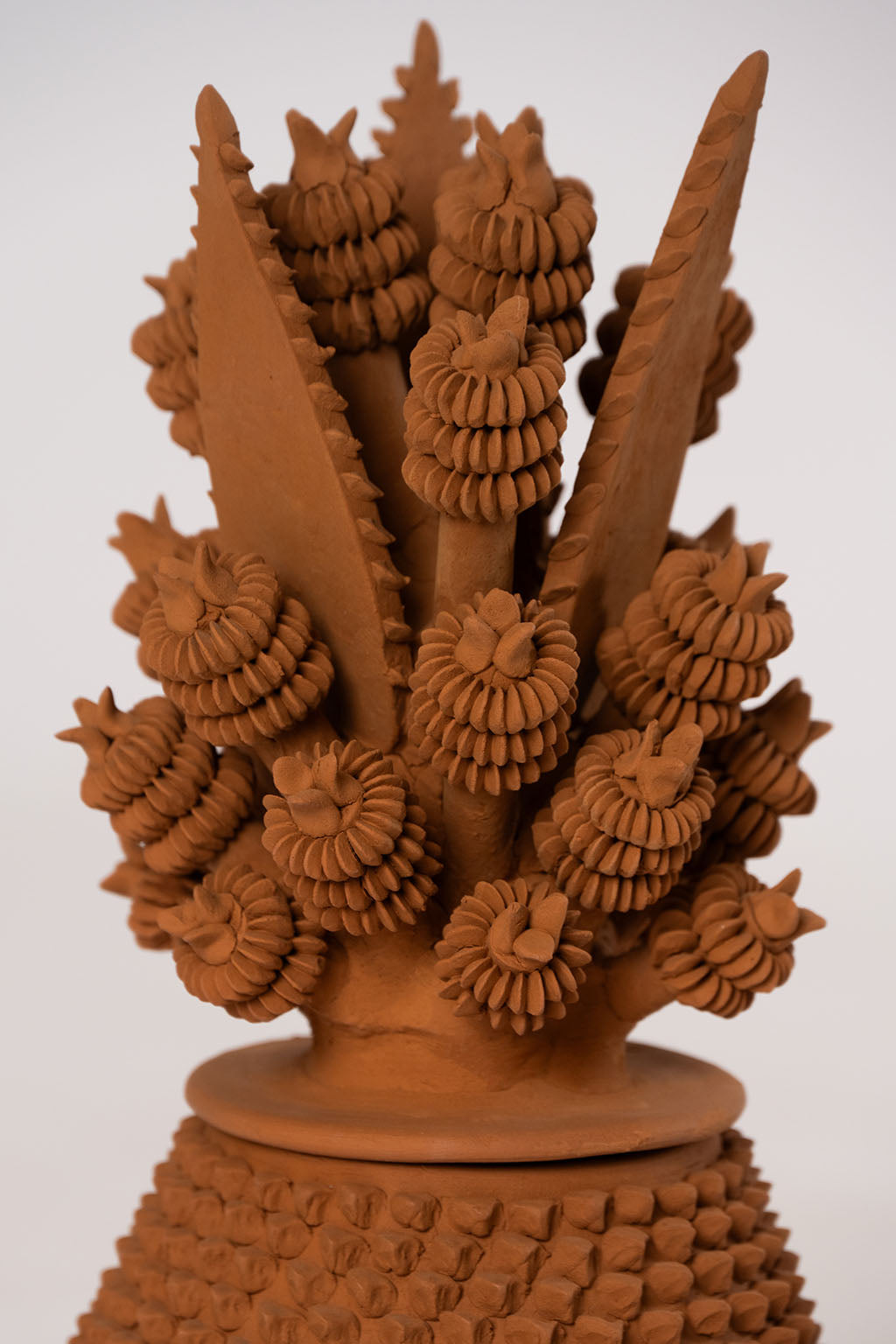 Natural Clay Pineapple "pinch" design