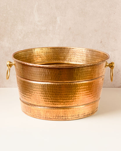 Hielera cobre redonda