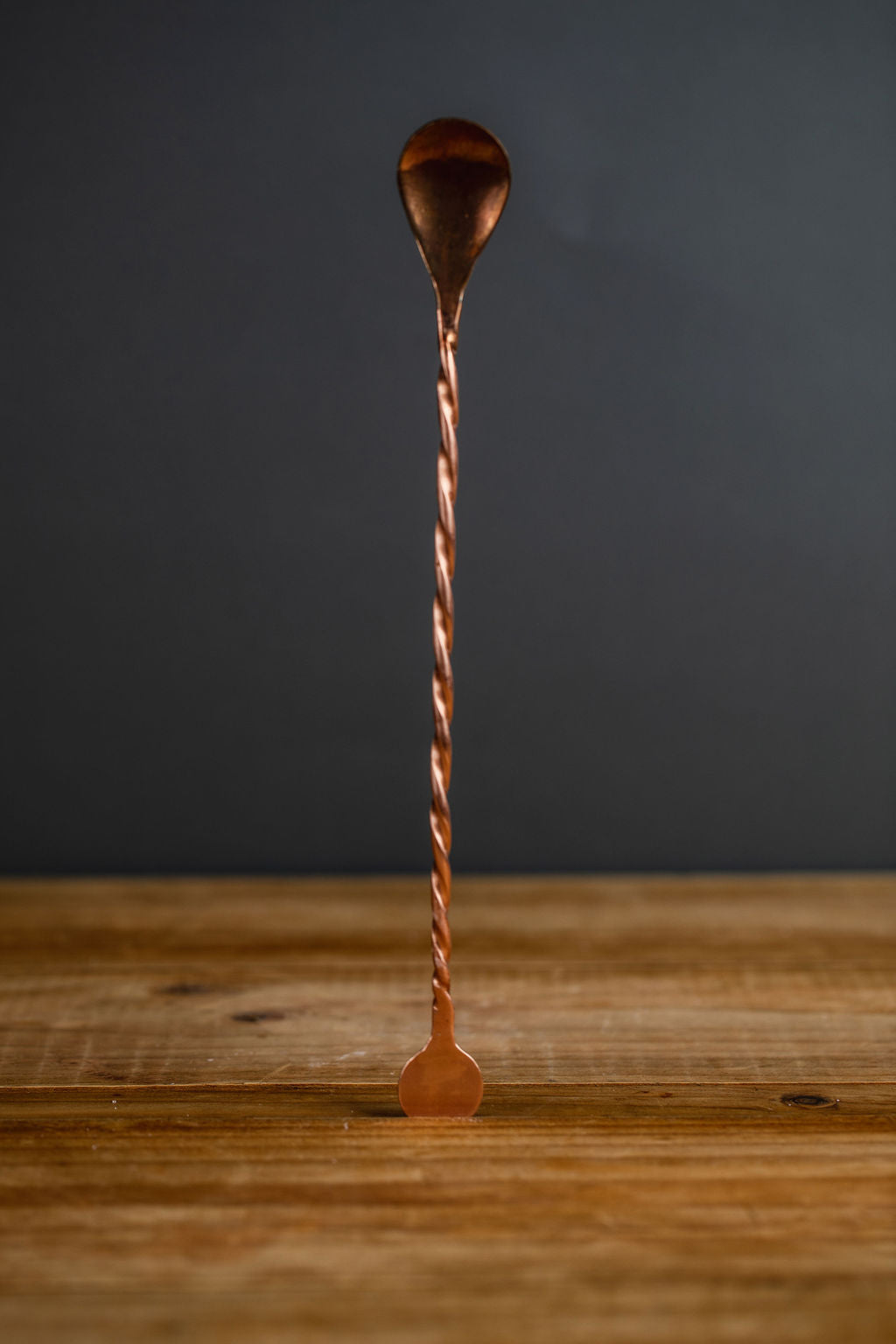 Copper Mixing Spoon for Martinis with matte finish