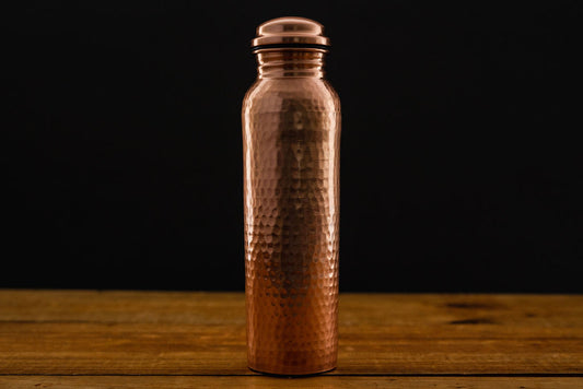 Hindu style cooper Bottle with Matte Finish