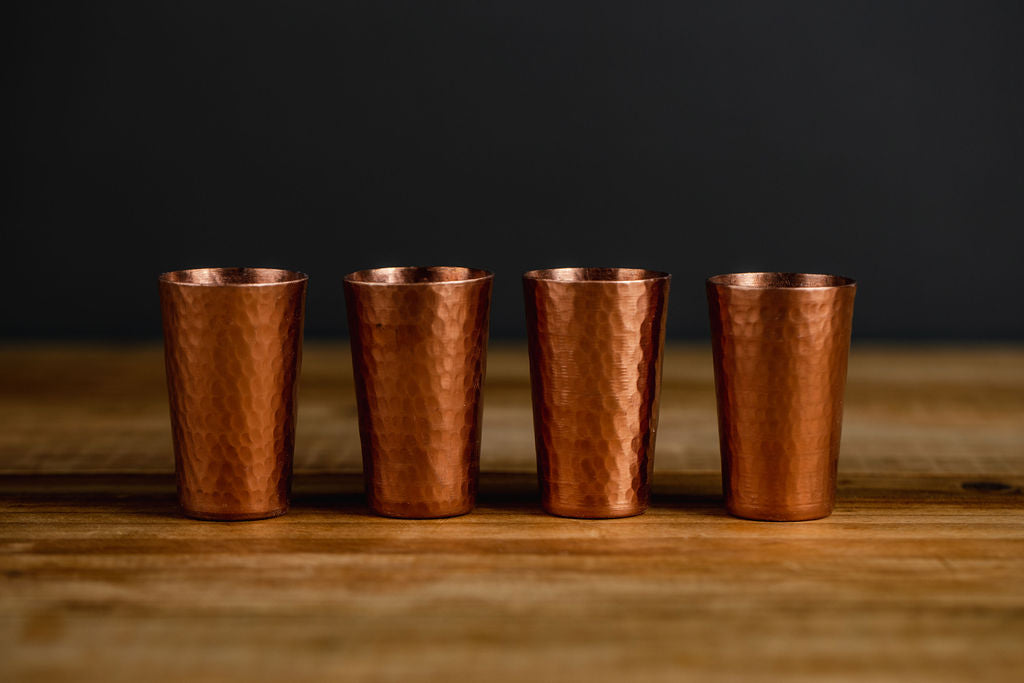 Copper Tequila Shot glasses with matte finish Pack of 4 