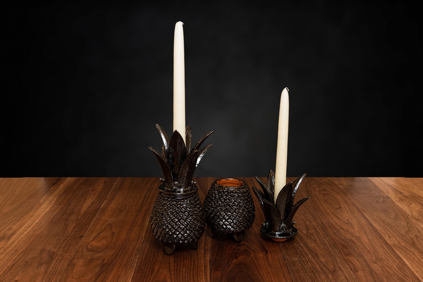 Enameled Pineapple Candle holder