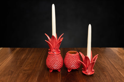 Enameled Pineapple Candle holder