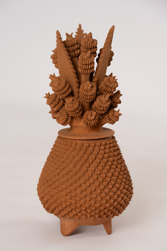 Natural Clay Pineapple "pinch" design