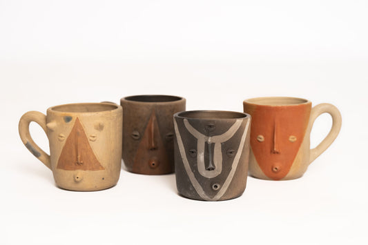 Clay Mug faces design