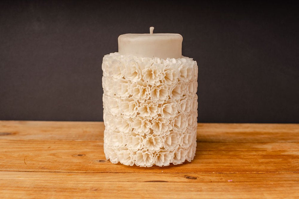 Flower candle